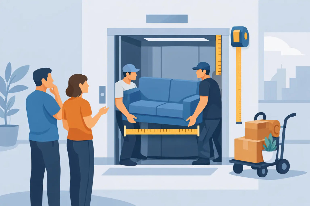 Sofá passa no elevador? Meça antes de comprar