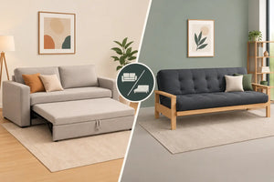 Sofá cama versus futon: qual escolher?