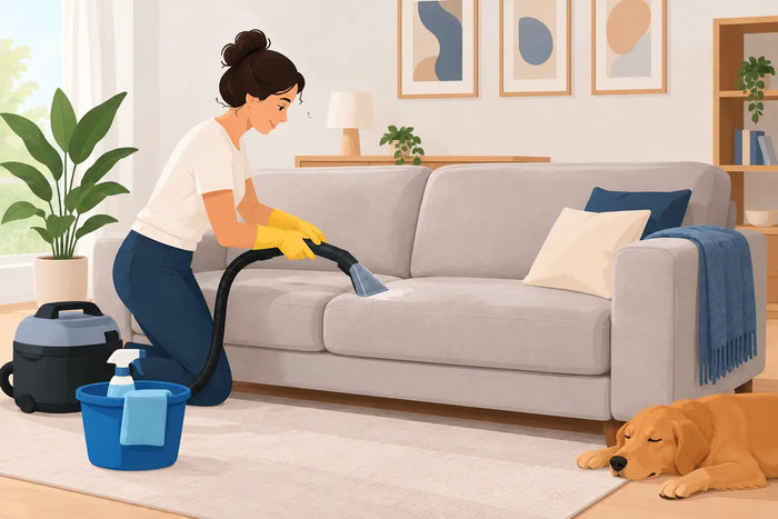 Como limpar sofá sem apagar a vida da casa