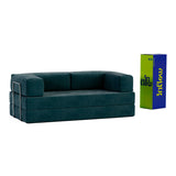 Sofá-Cama Flowin Cotelê - Verde Musgo