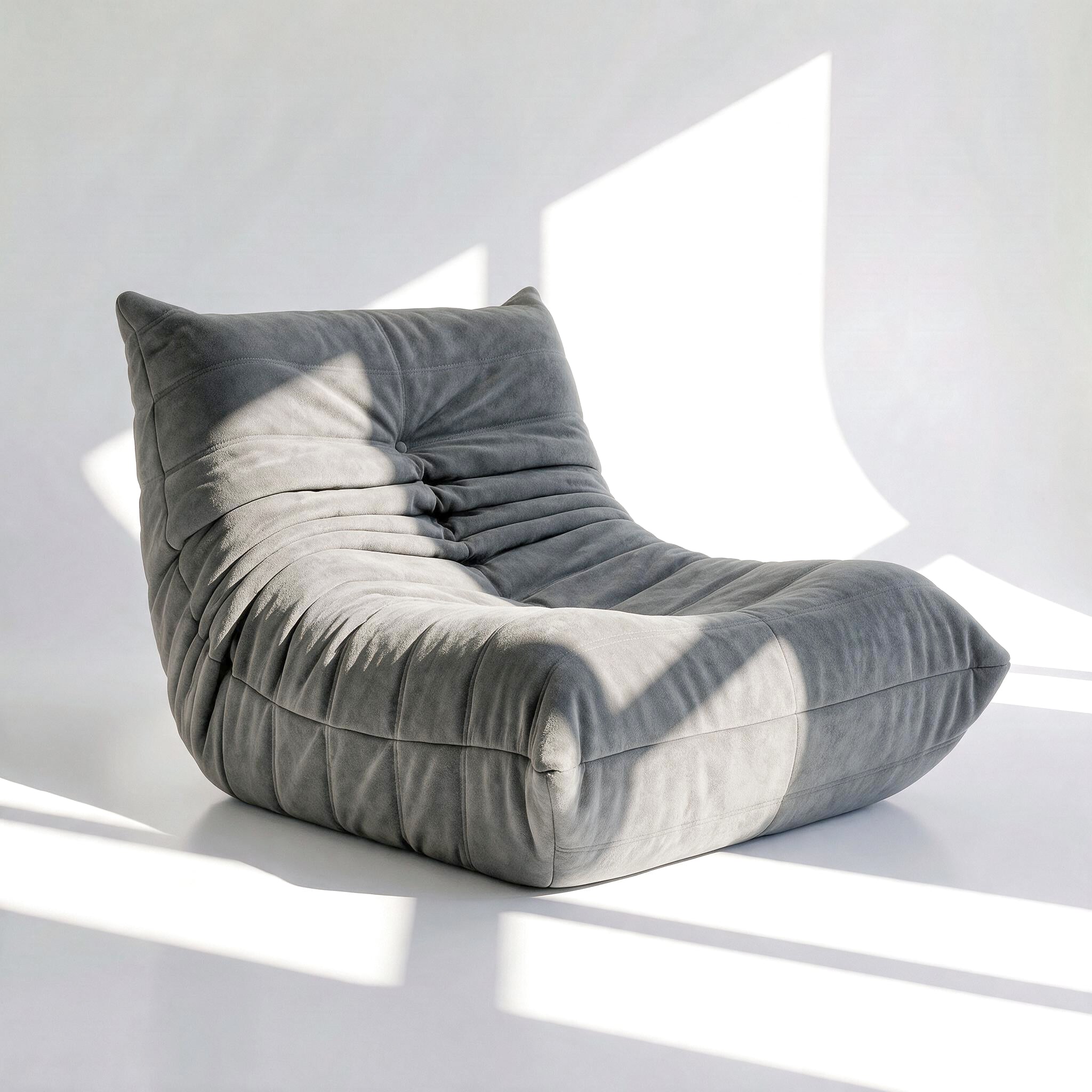 Poltrona Liv em Boucle Cinza