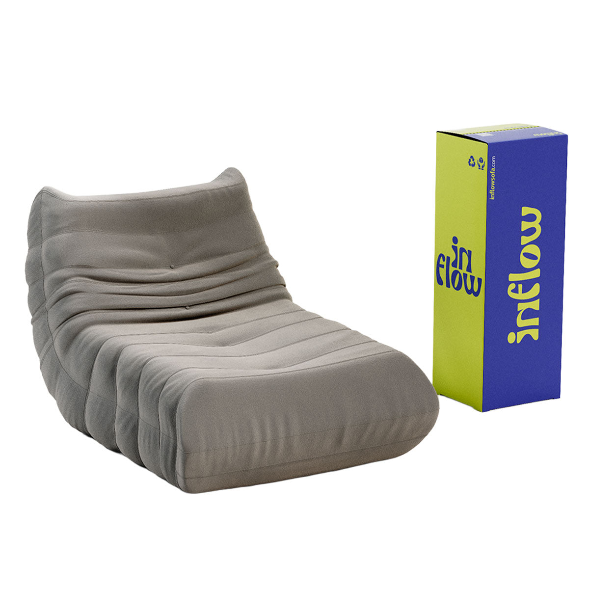 Poltrona Liv em Boucle Cinza
