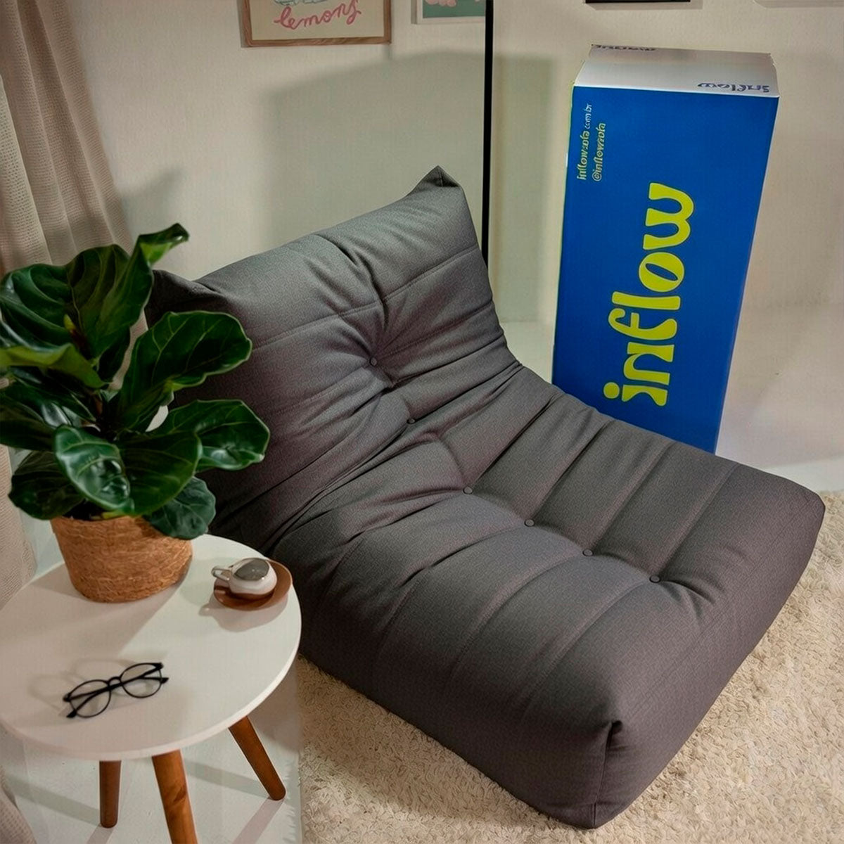 Poltrona Liv Boucle - Cinza