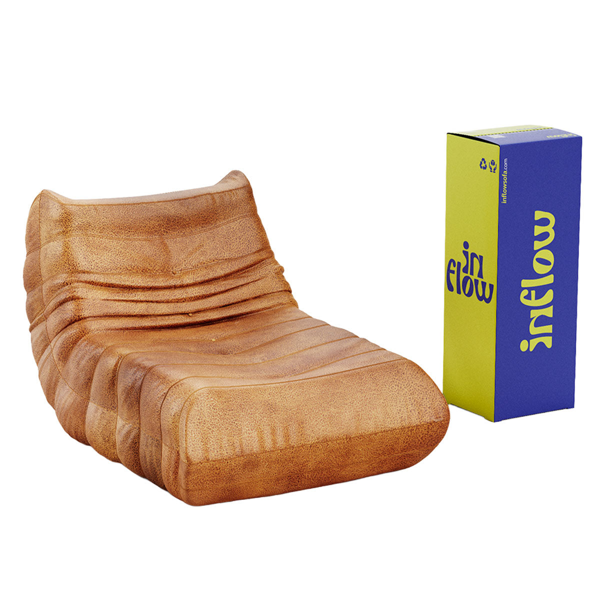 Poltrona Liv - Poli-Couro - Marrom