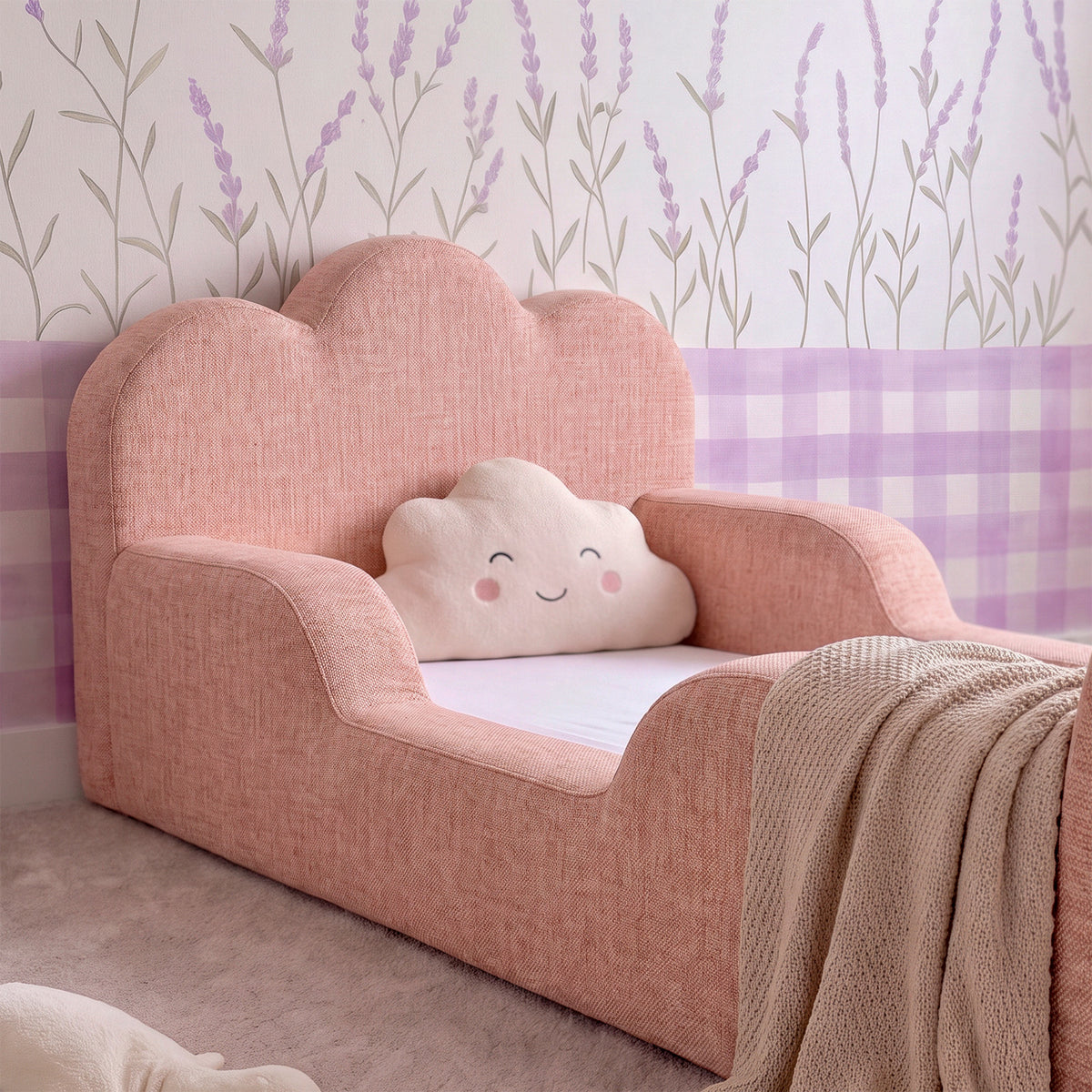 Cama Montessoriana Infantil Sonhos Duo Solteiro - Rosa