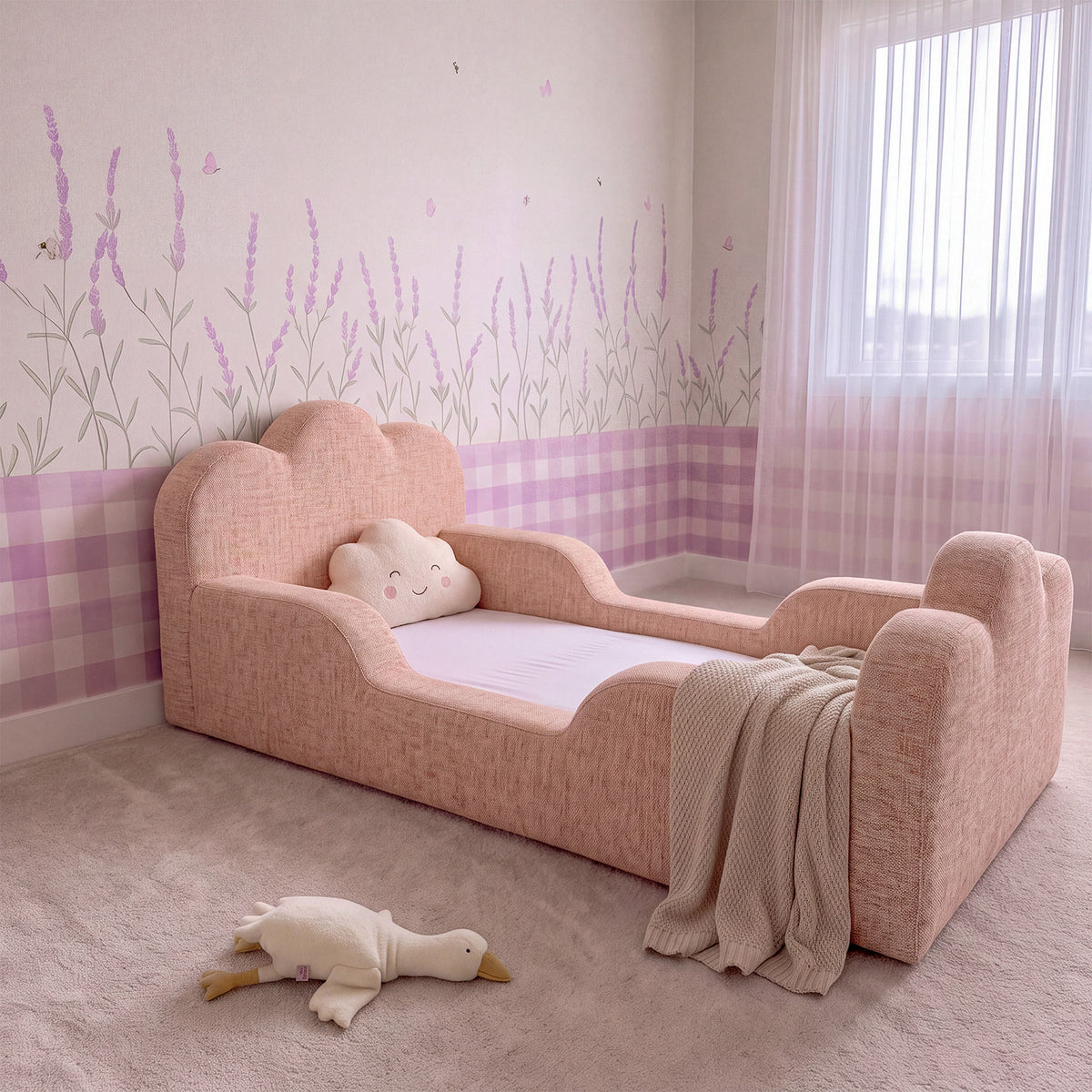 Cama Montessoriana Infantil Sonhos Duo Solteiro - Rosa
