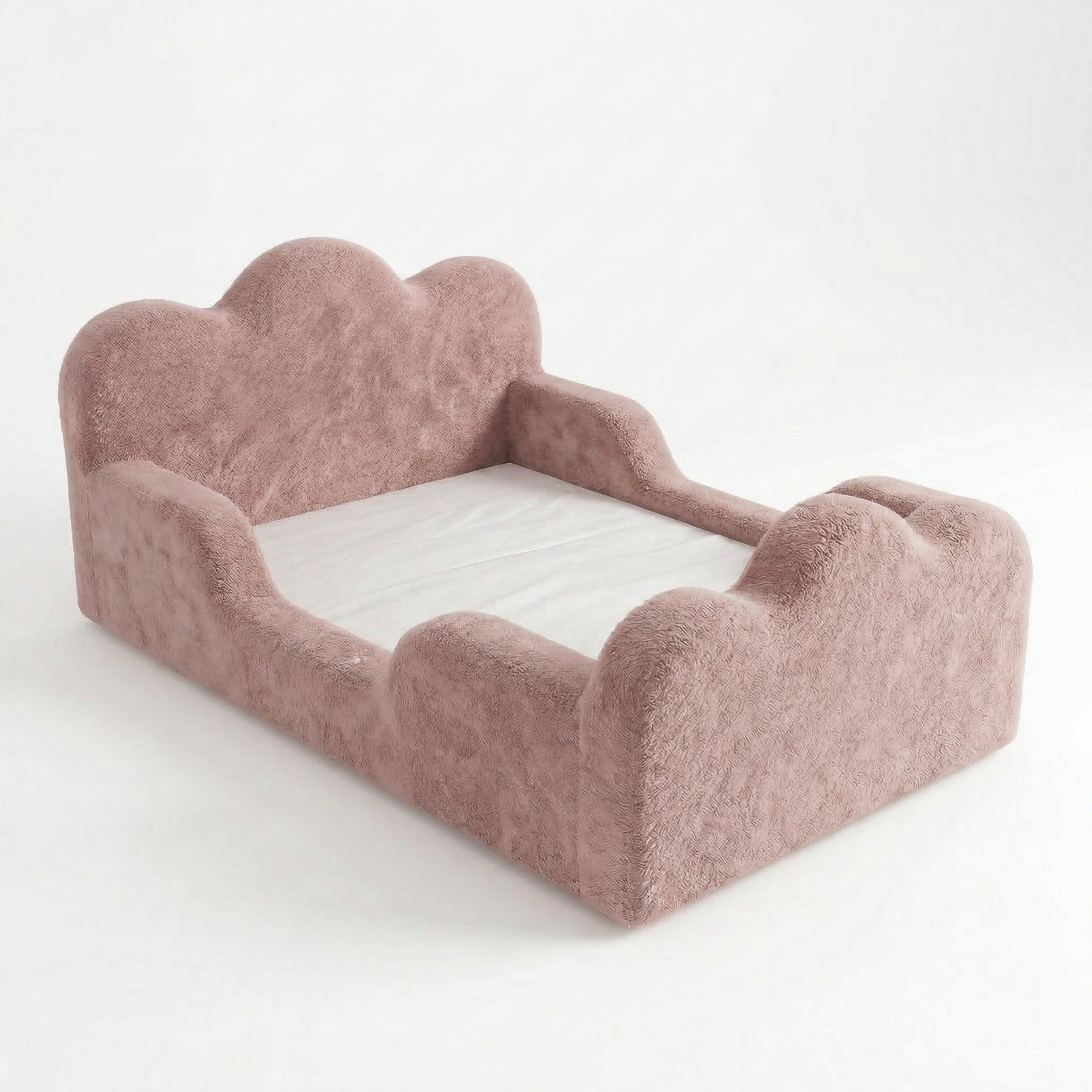 Cama Montessori Infantil Sonhos Duo Casal - Rosa