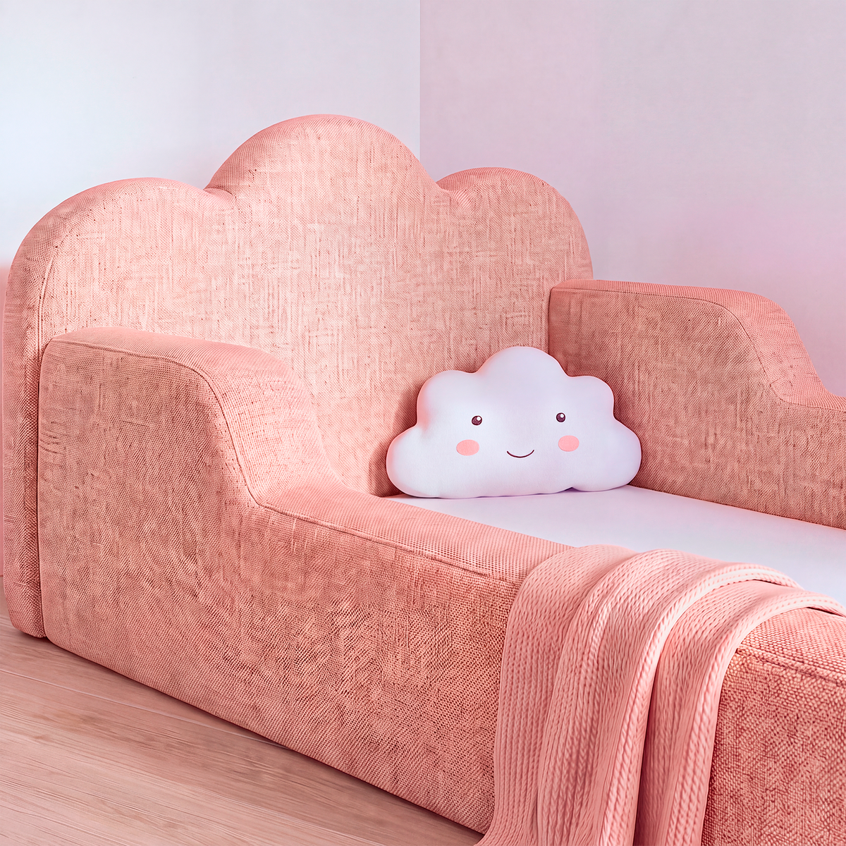 Cama Montessoriana Infantil Sonhos One Solteiro   - Rosa