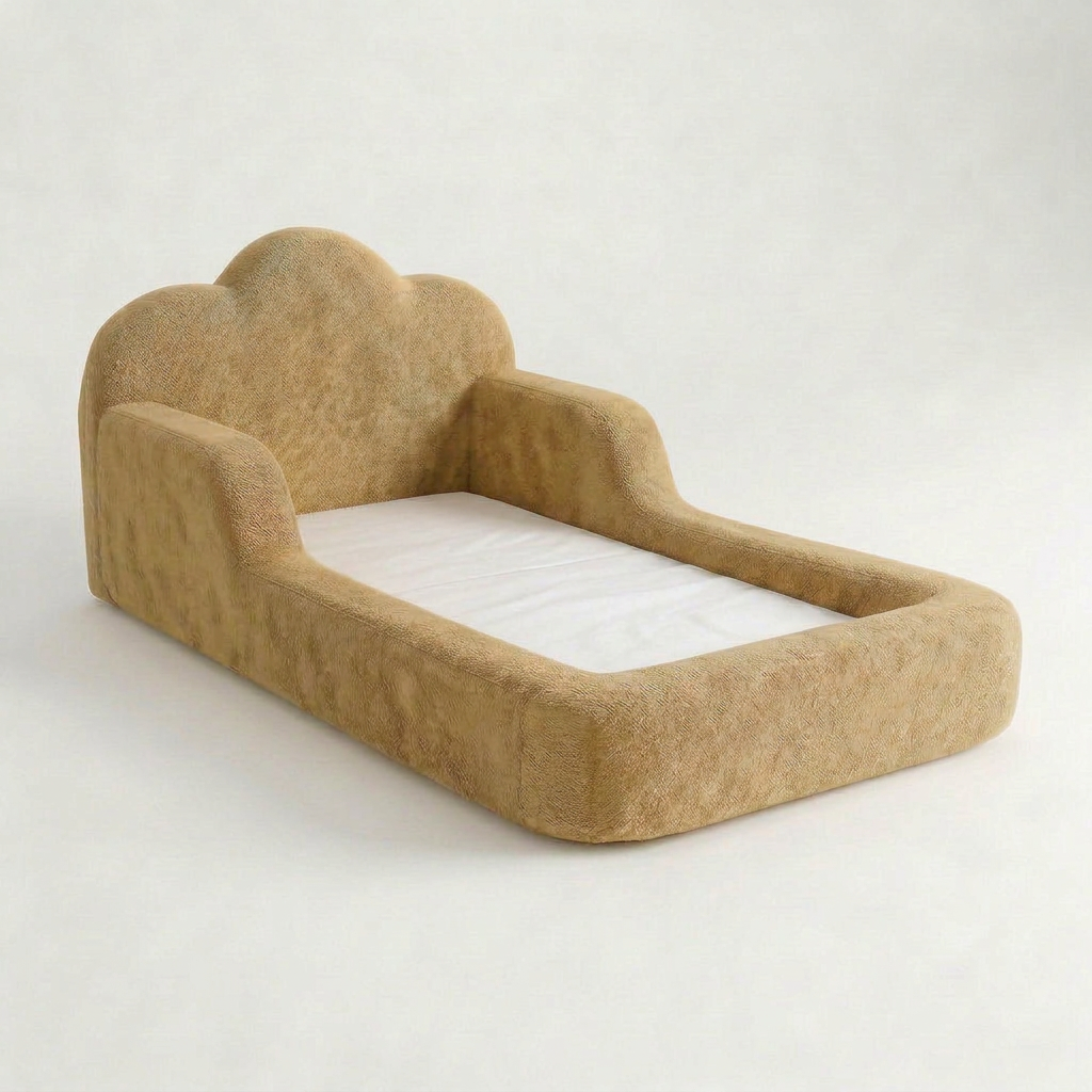 Cama Montessori Infantil Sonhos One Solteiro - Mostarda