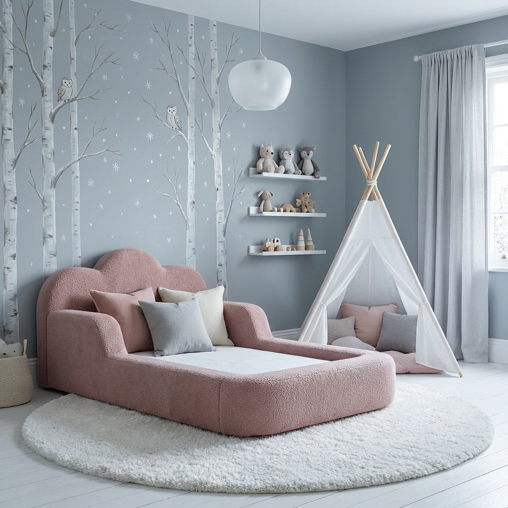 Cama Montessori Infantil Sonhos One Casal- Rosa