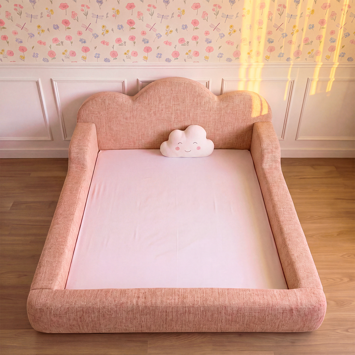 Cama Montessoriana Infantil Sonhos One Casal- Rosa