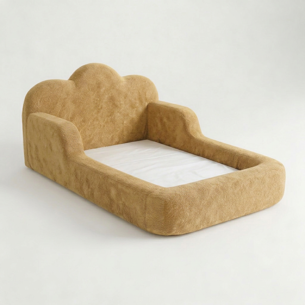 Cama Montessori Infantil Sonhos One Casal  - Mostarda