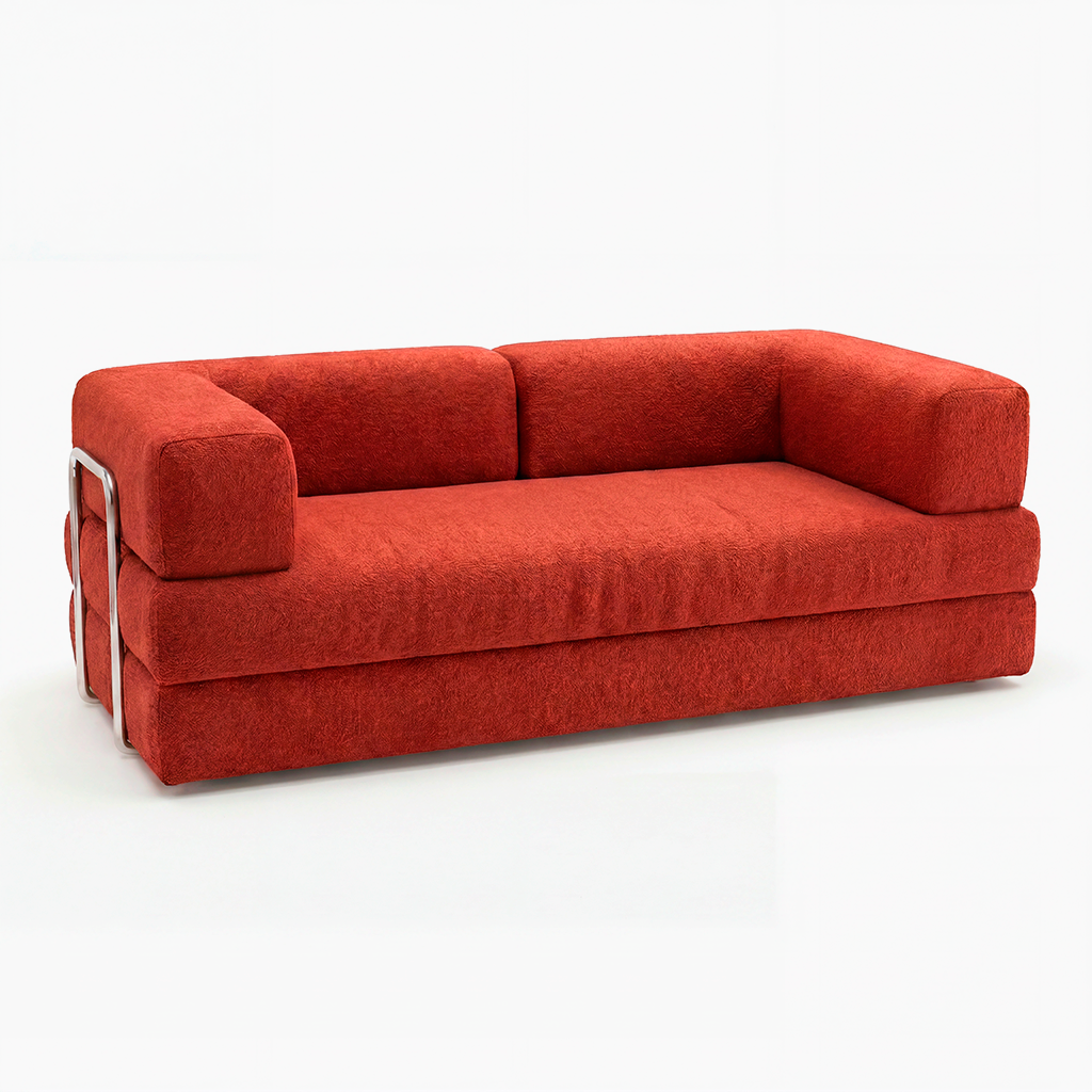 Sofá Cama Flowin em Boucle Plus Terracota