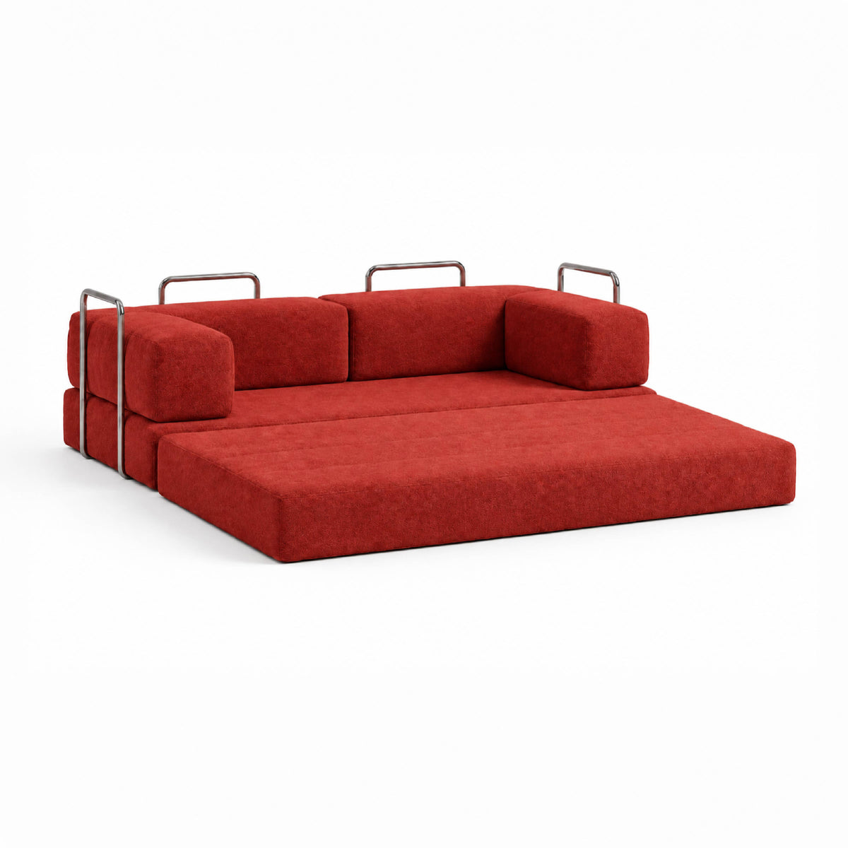 Sofá Cama Flowin em Boucle Plus Terracota