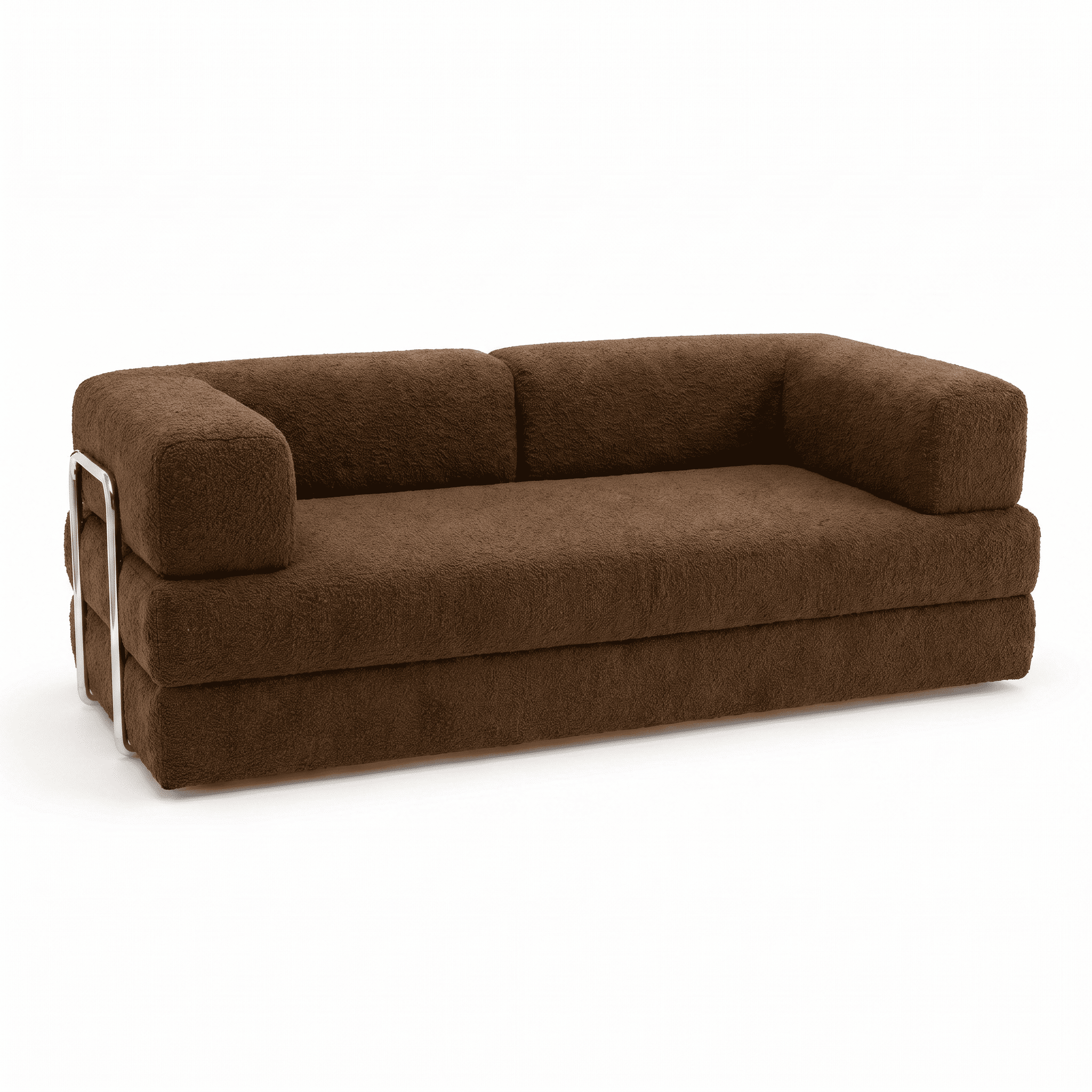 Sofá Cama Flowin em Boucle Plus Marrom