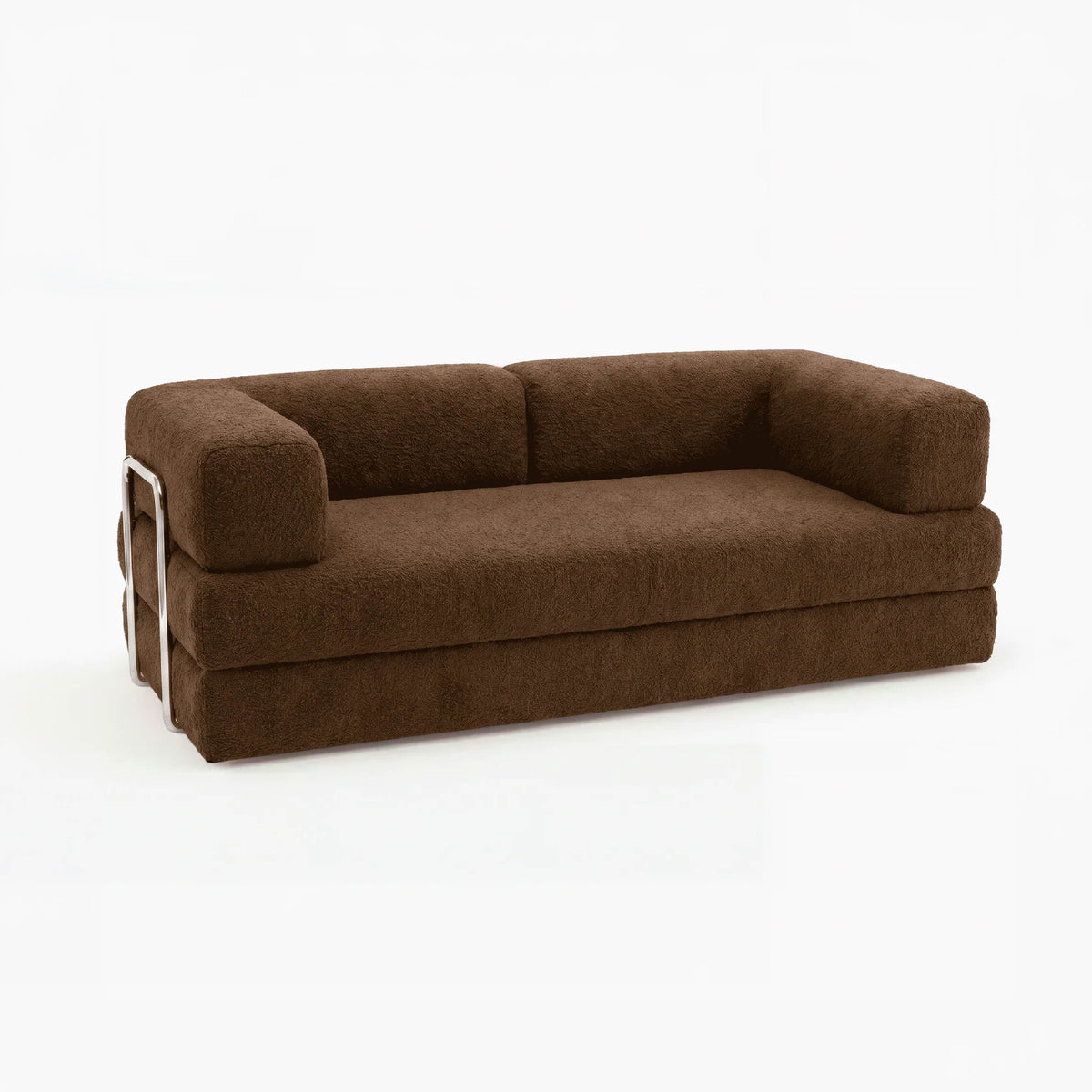 Sofá Cama Flowin em Boucle Plus Marrom