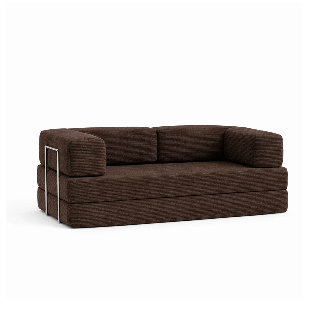 Sofá Cama Flowin em Cotele Soft Brown