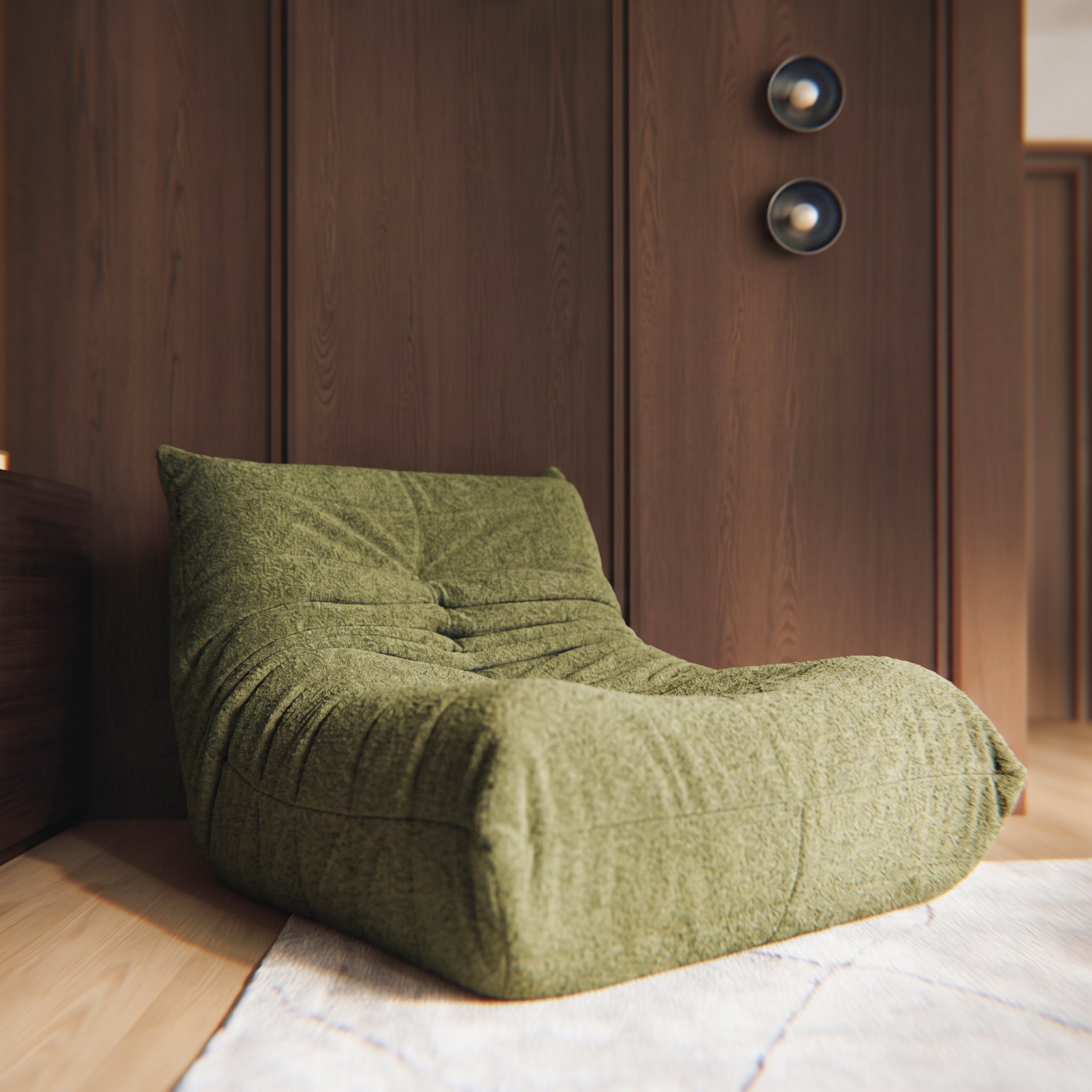 Poltrona Liv em Boucle Plus Green