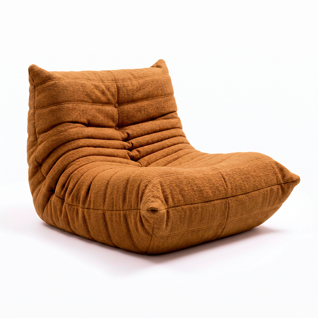 Poltrona Liv em Boucle Plus Mostarda
