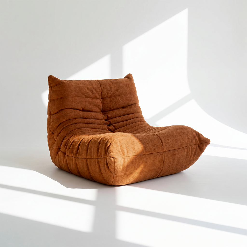 Poltrona Liv em Boucle Plus Mostarda