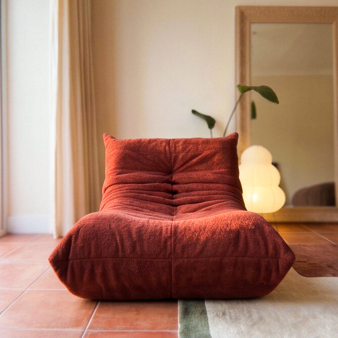 Poltrona Liv em Boucle Plus Terracota