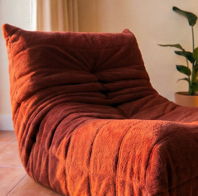 Poltrona Liv em Boucle Plus Terracota
