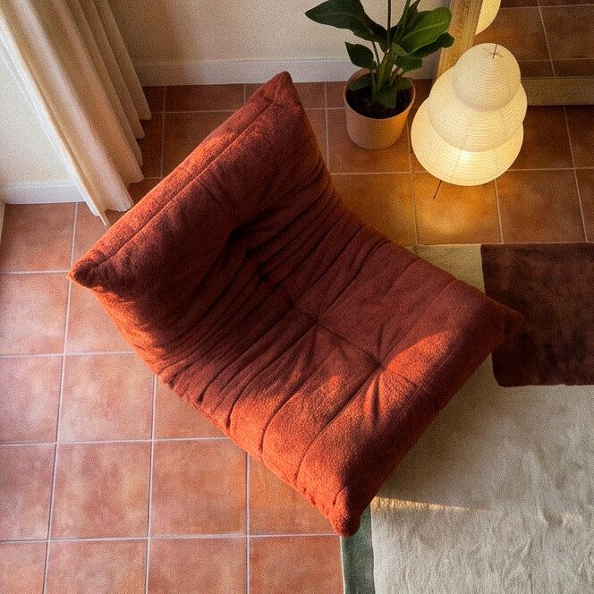 Poltrona Liv em Boucle Plus Terracota
