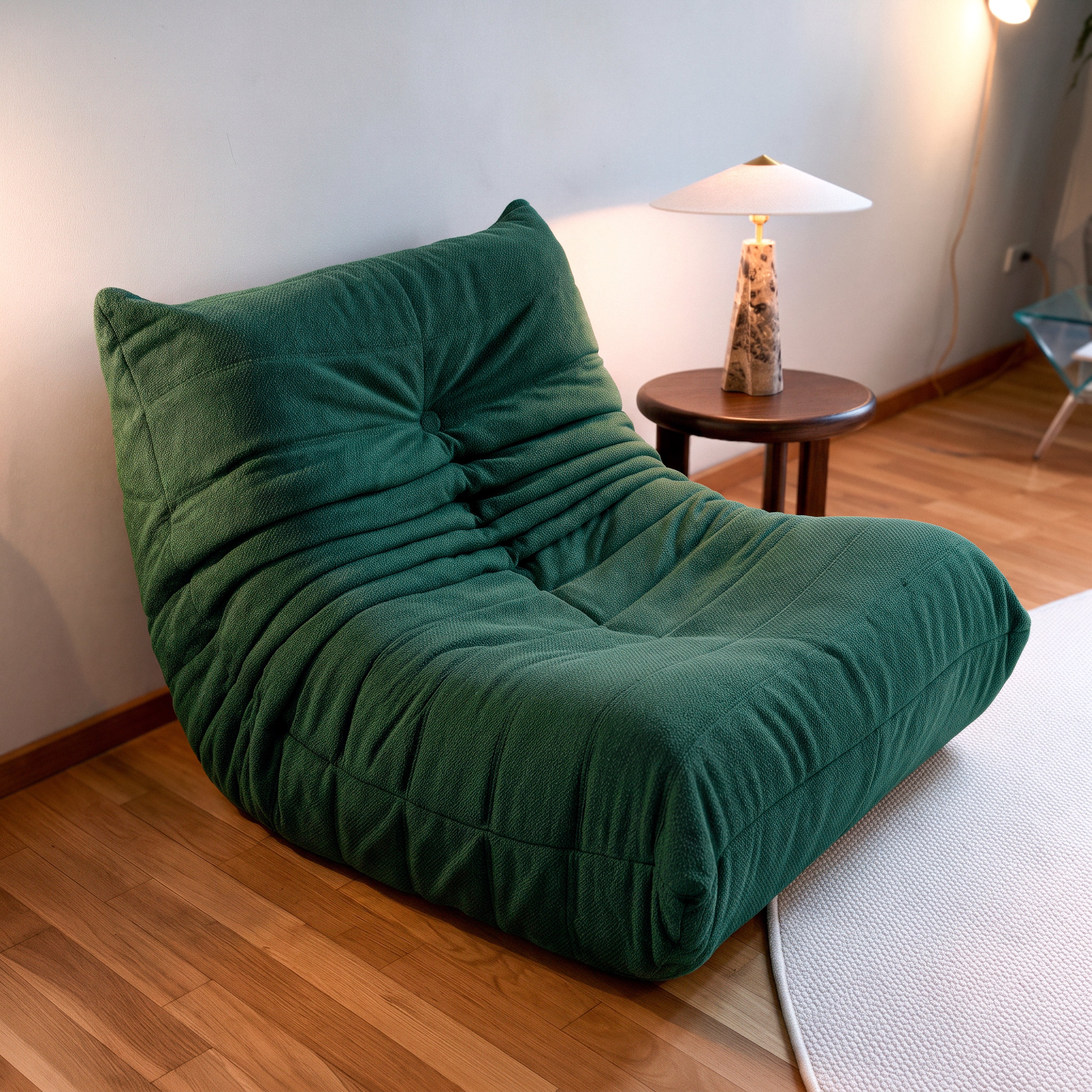 Poltrona Liv em Boucle Cloud Touch Green