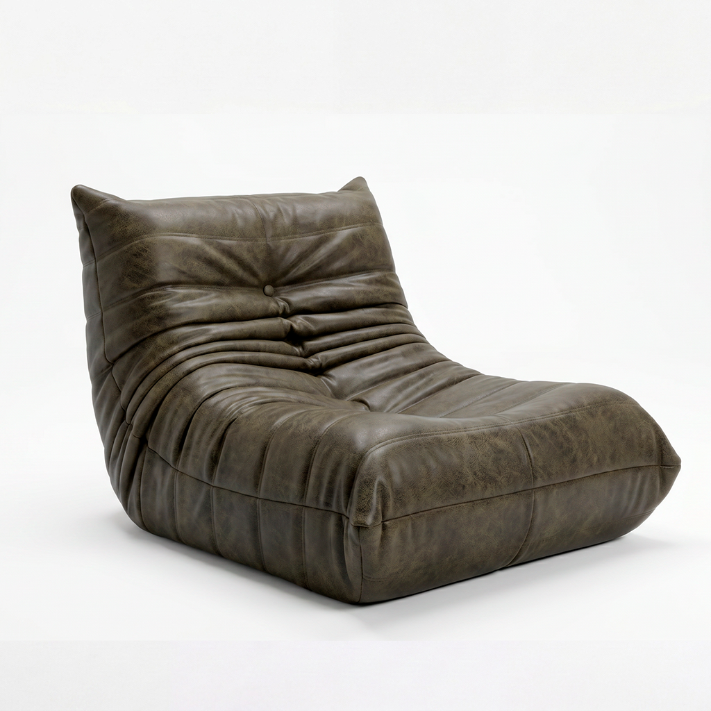 Poltrona Liv em Poli-Couro Green