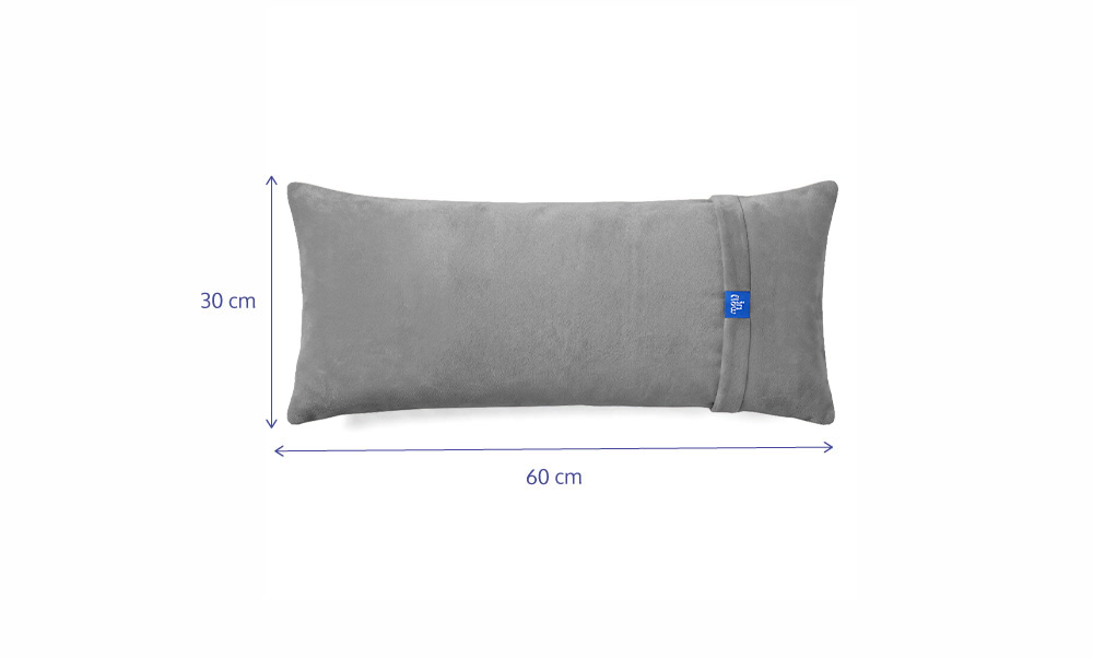 Almofada Decorativa 30x60 - Boucle Cinza