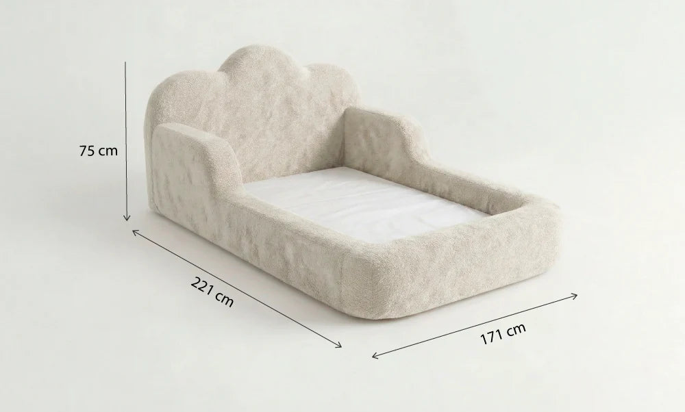 Cama Montessori Infantil Sonhos One Casal - Bege