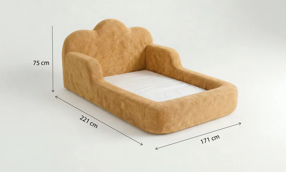 Cama Montessori Infantil Sonhos One Casal  - Mostarda