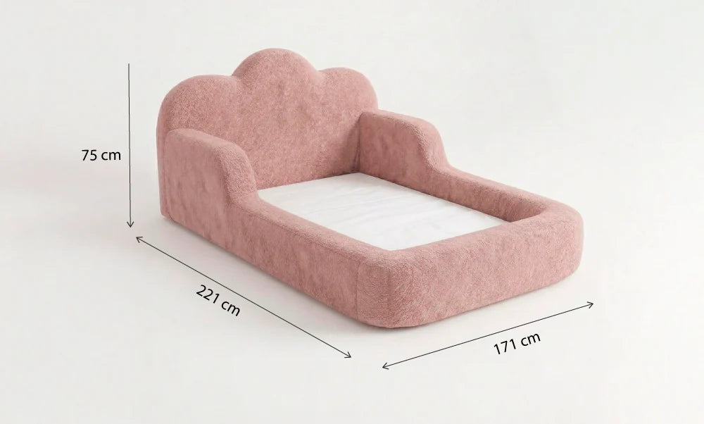 Cama Montessori Infantil Sonhos One Casal- Rosa