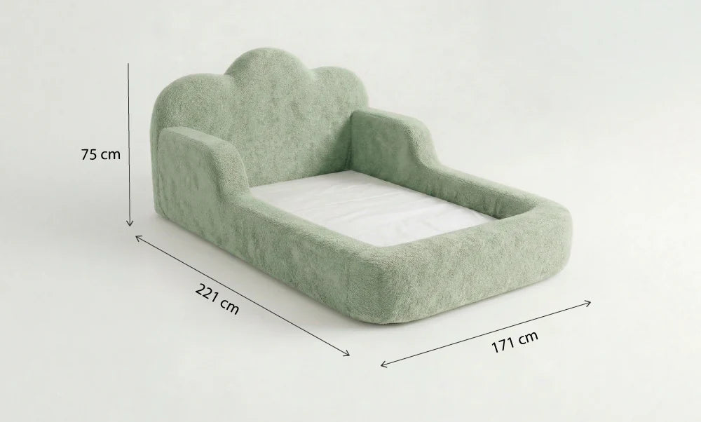 Cama Montessori Infantil Sonhos One Casal - Verde