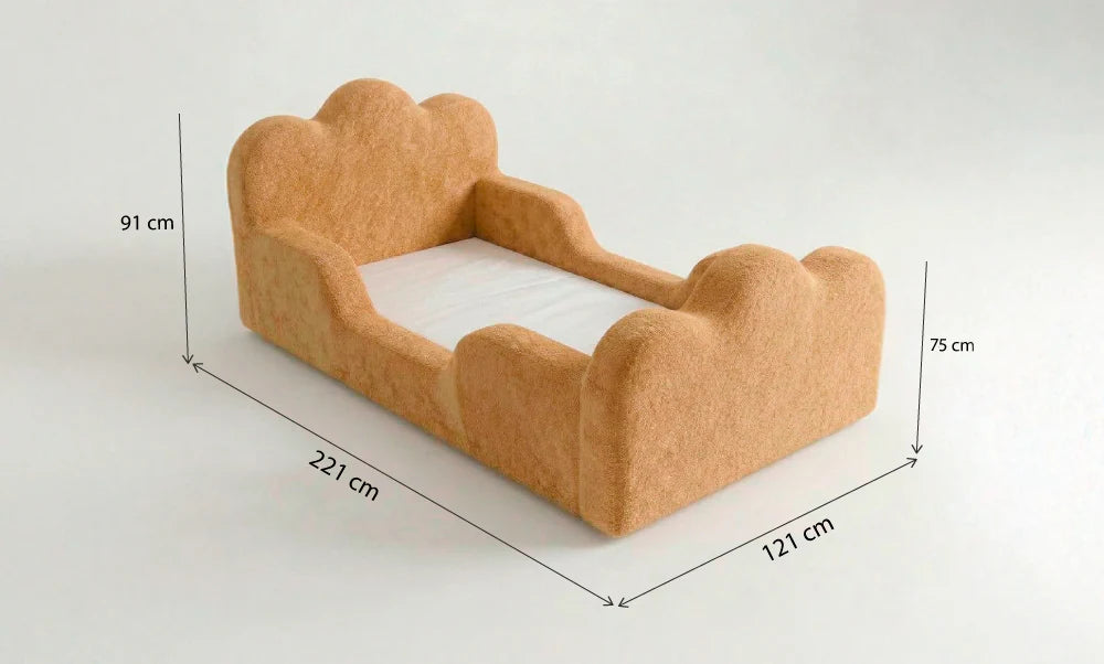 Cama Montessori Infantil Sonhos Duo Solteiro - Mostarda