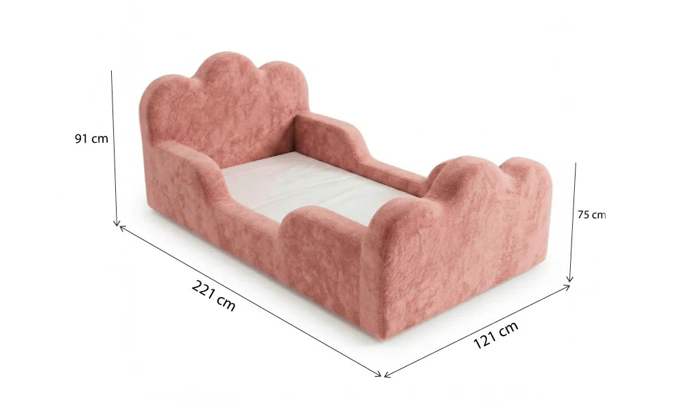Cama Montessori Infantil Sonhos Duo Solteiro - Rosa