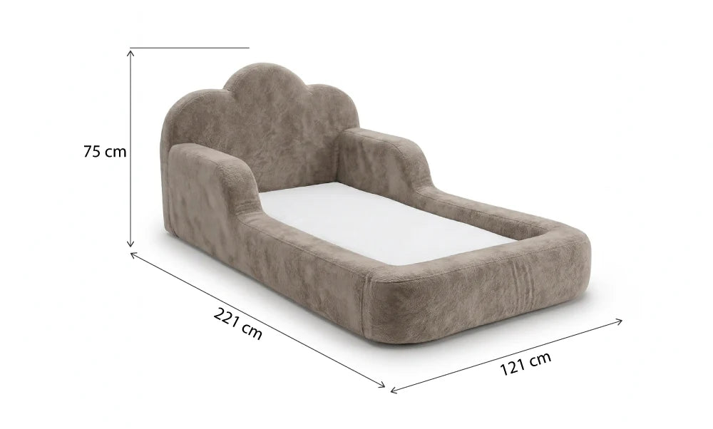 Cama Montessori Infantil Sonhos One Solteiro  - Cinza