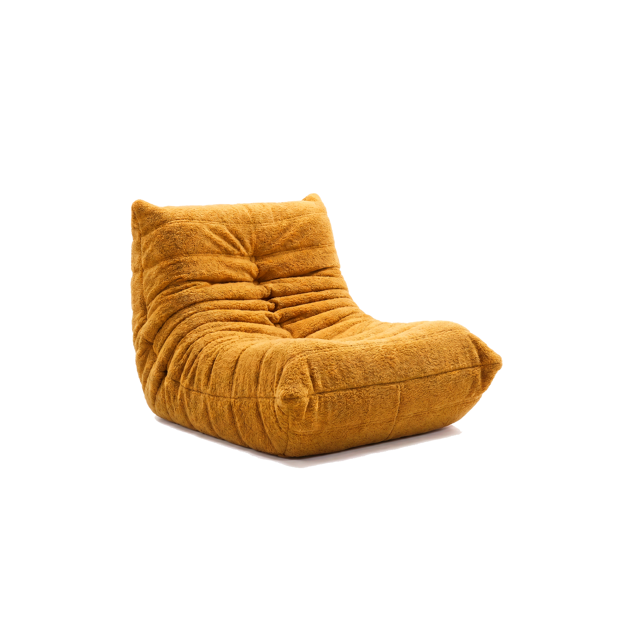 Poltrona Liv em Boucle Cloud Touch Mostarda