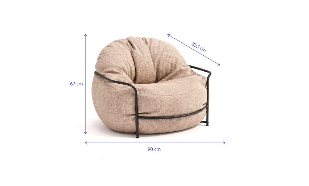 Poltrona Forte Externo - Bege