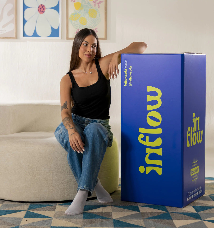 Ambiente com sofá modular Inflow