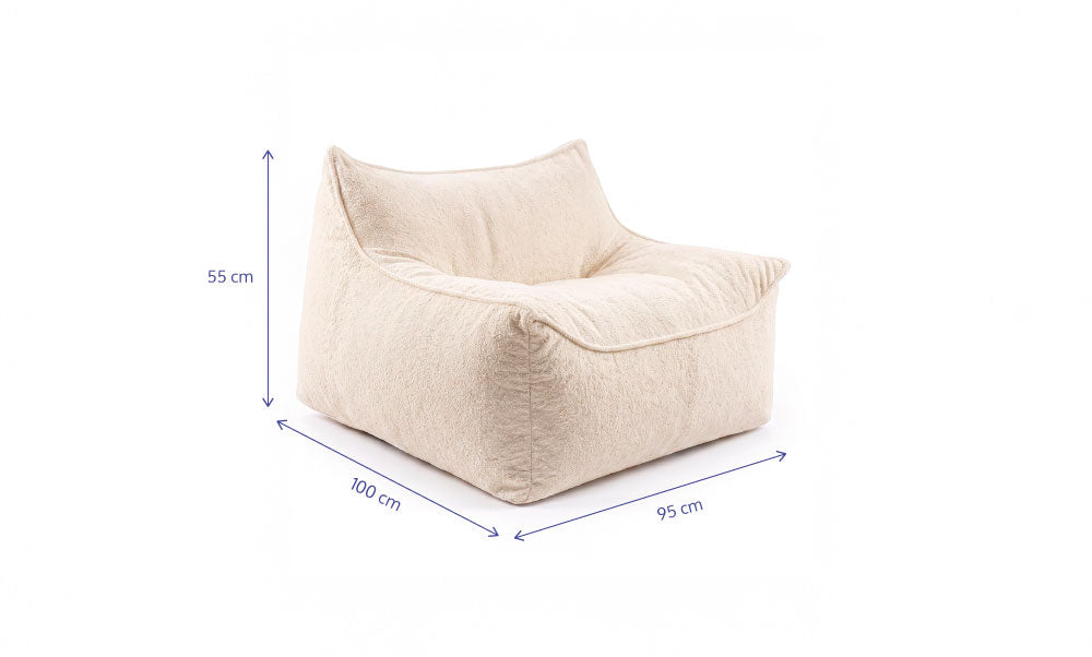 Poltrona Ergow - Boucle Bege