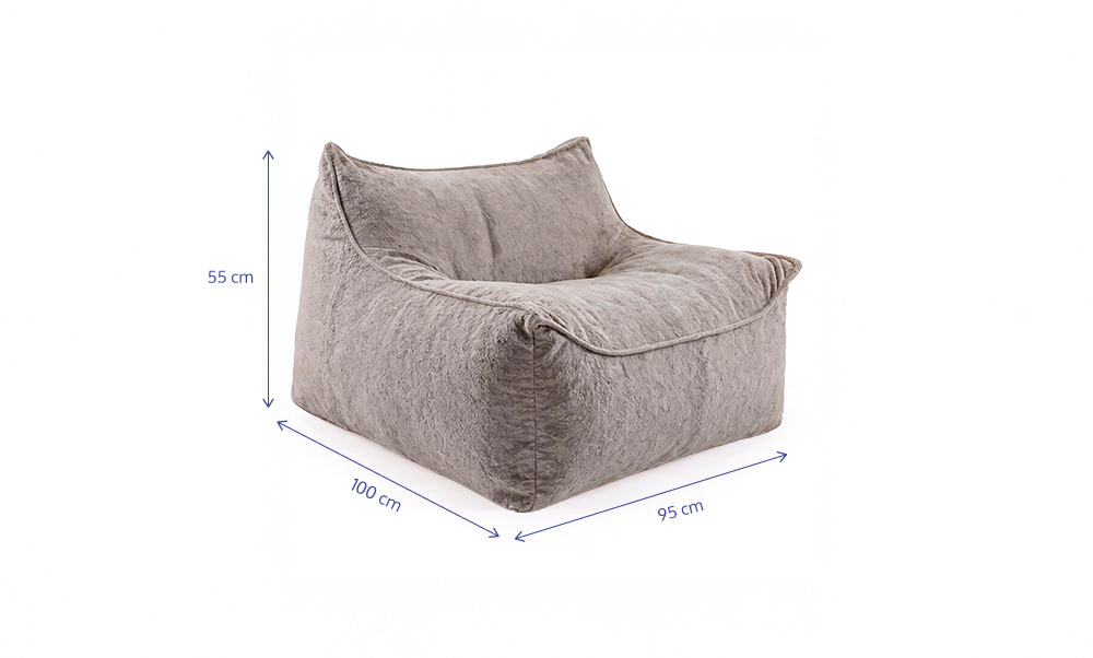 Poltrona Ergow - Boucle Cinza