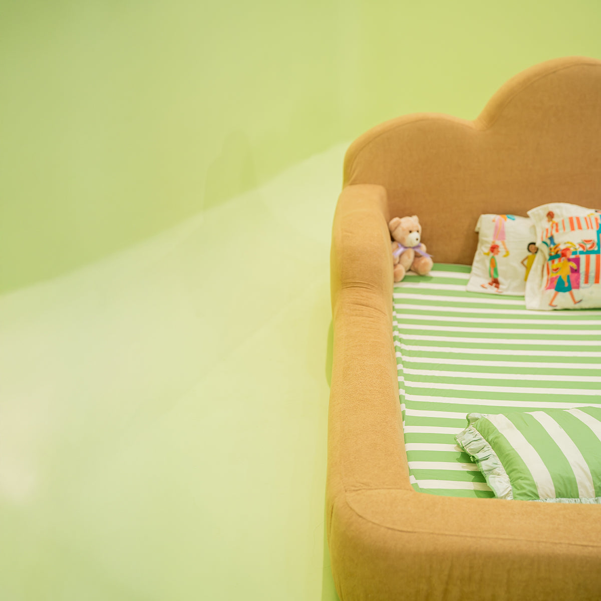 Cama Montessori Infantil Sonhos One Casal  - Mostarda