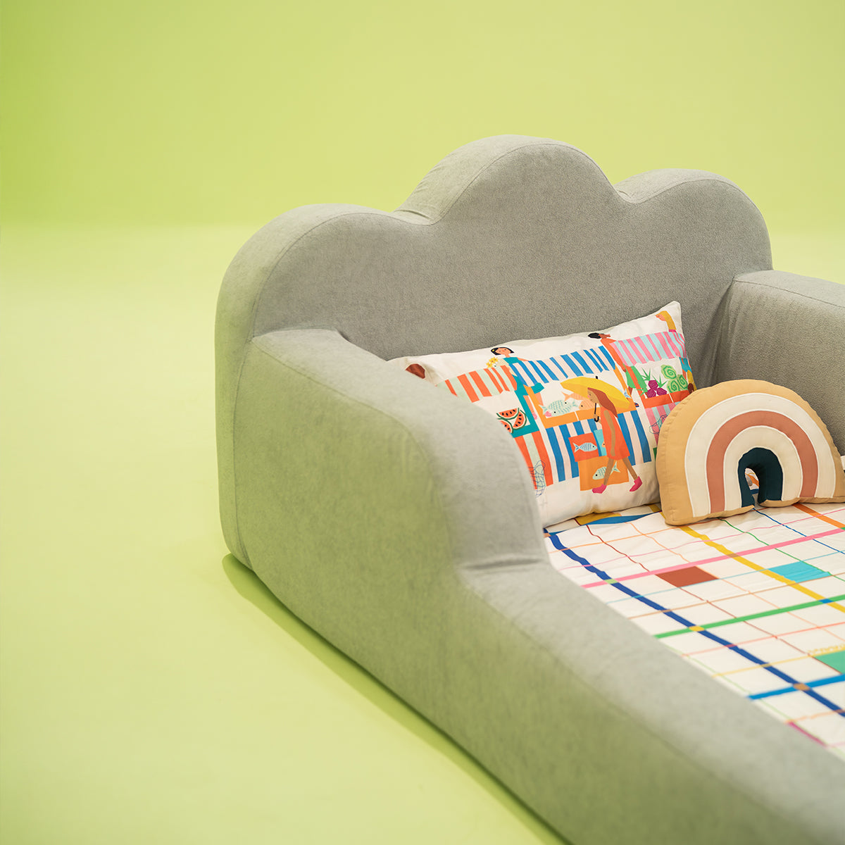 Cama Montessori Infantil Sonhos One Solteiro  - Verde