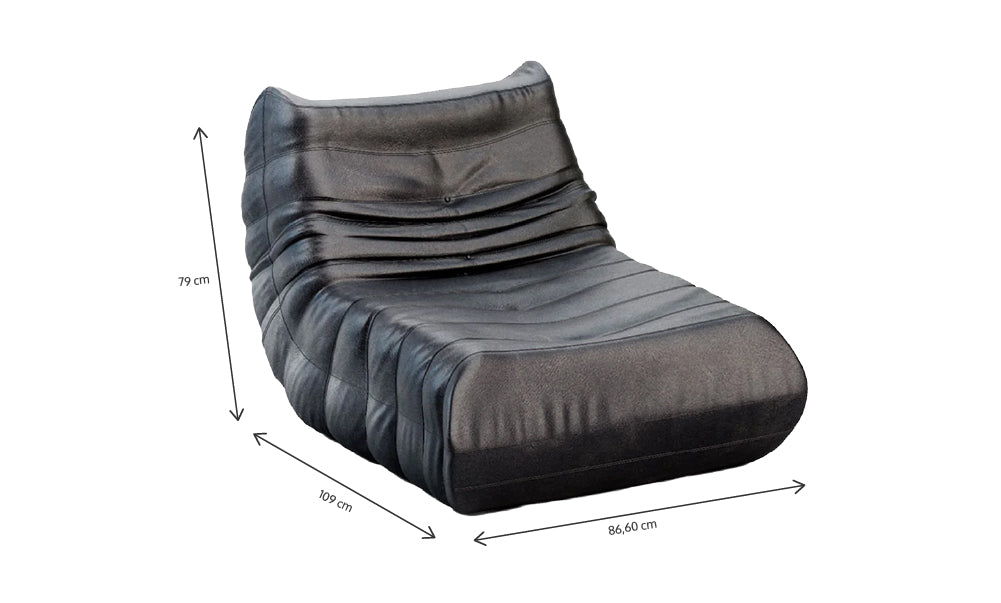 Poltrona Liv - Poli-Couro - Preto