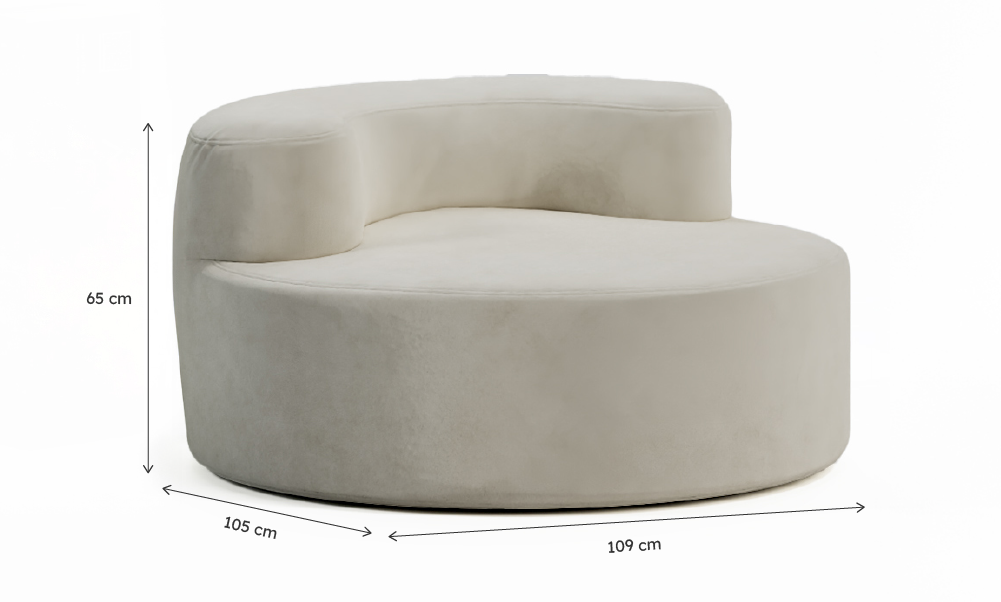 Poltrona Loom Boucle  - Bege