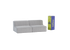Sofá Modular Flow Boucle Cinza - 2 Lugares