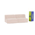 Sofá Modular Flow Boucle Bege - 2 Lugares
