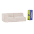 Sofá Modular Flow Boucle Bege - 2 Lugares - 1 Canto