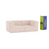 Sofá Modular Flow Boucle Bege - 2 Lugares - 2 Cantos